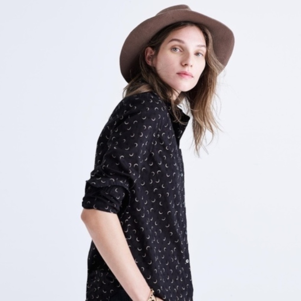 Madewell Shrunken Crescent Moon Button Down Shirt